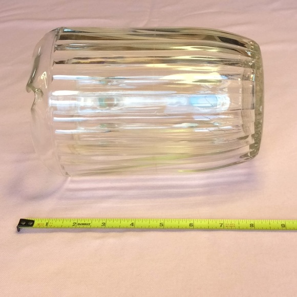 FINAL SALE PRICE Patterned Glass Beverage Pitcher - Picture 4 of 4